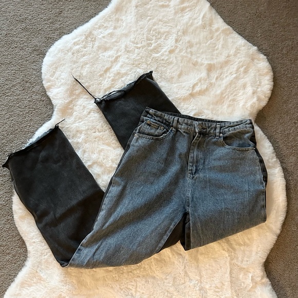 Beige Botany color block jeans - Picture 1 of 5